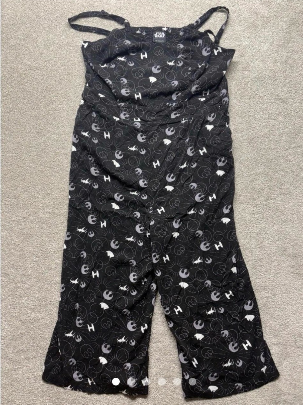 Disney , Star Wars Black & Gray Graphic Romper Jumpsuit by Her Universe